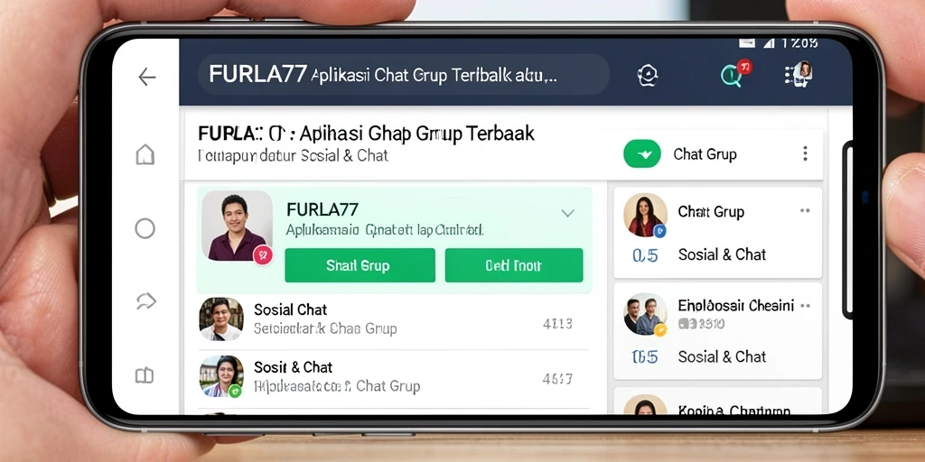Antarmuka FURLA77 yang menarik dan fungsional untuk Chat Grup.