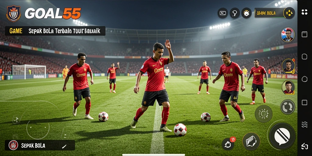 Tampilan antarmuka GOAL55 yang menarik dan intuitif.