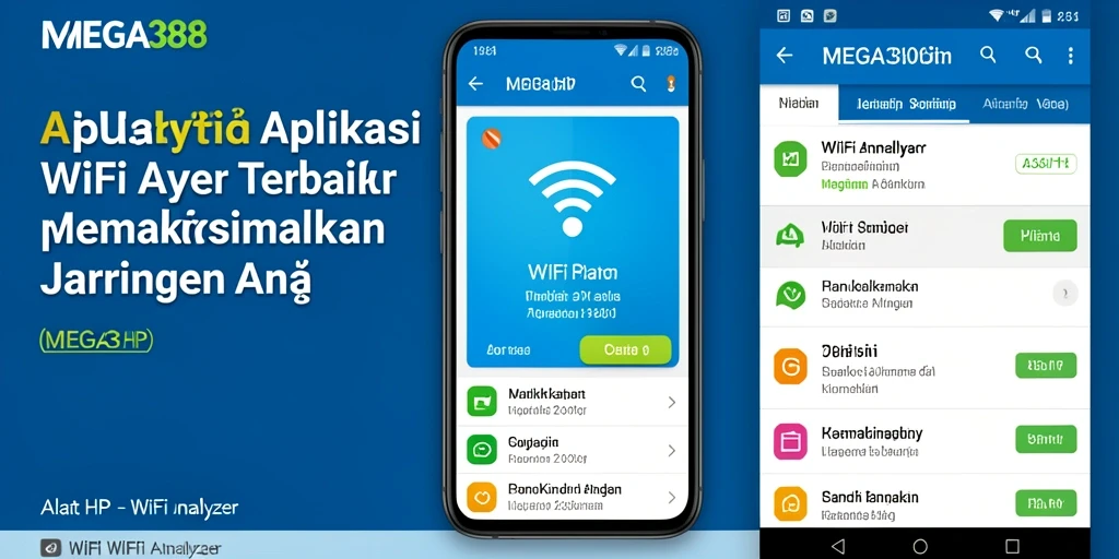 Screenshot antarmuka MEGA388 yang menunjukkan analisis WiFi secara real-time.