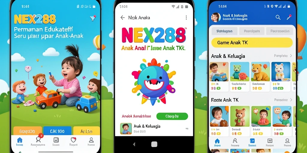 Antarmuka permainan edukatif NEX288 yang ceria dan menarik.