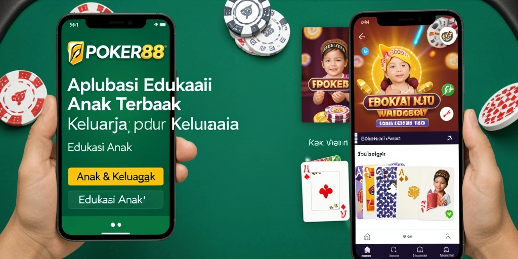 Tampilan antarmuka POKER88 yang ramah anak dan menarik.