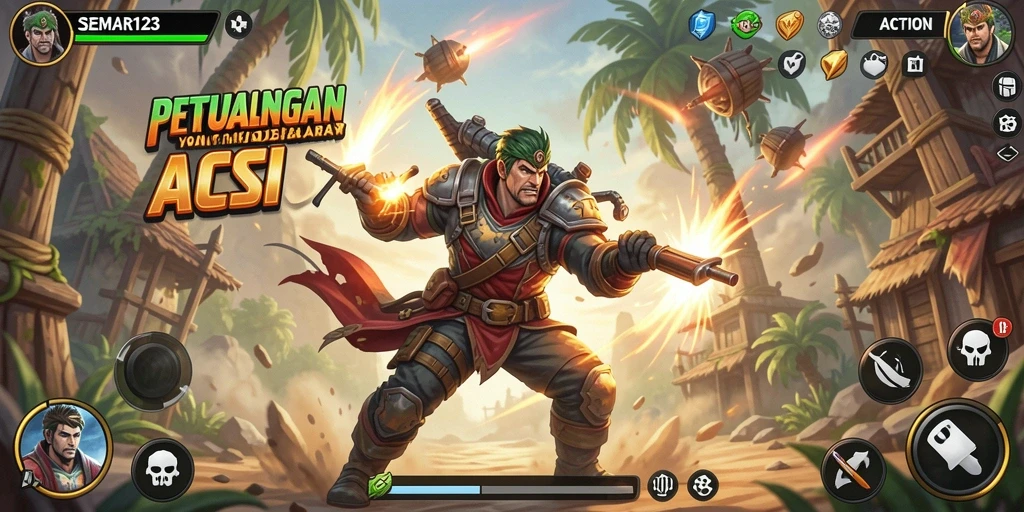 Antarmuka SEMAR123 terlihat menarik dan penuh aksi.