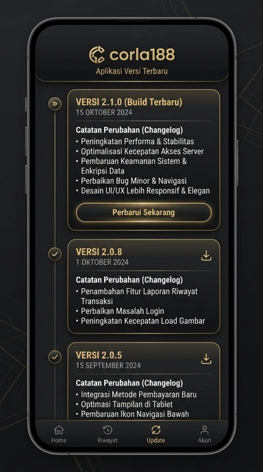 Riwayat Versi Aplikasi corla188 untuk Pengguna Android